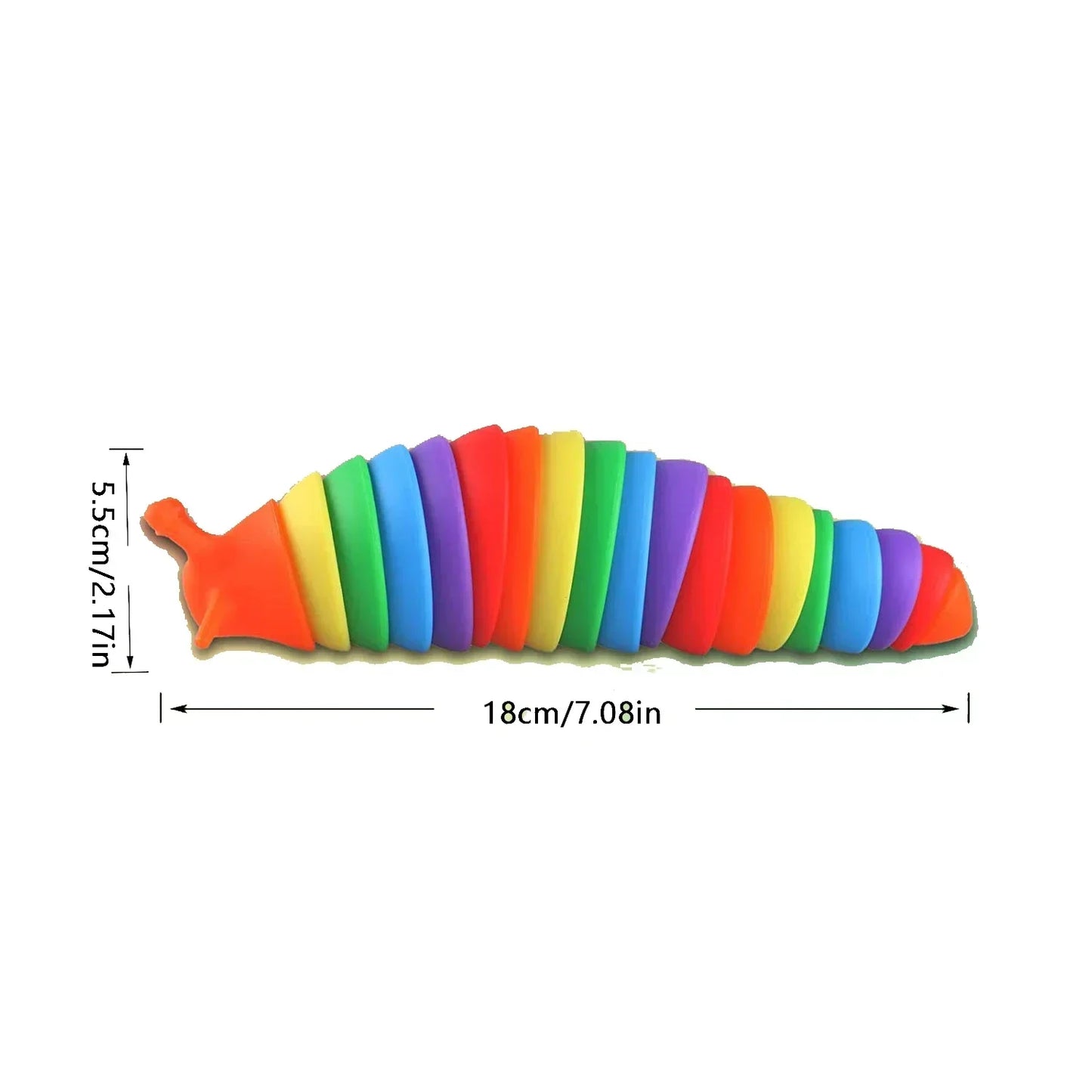 3D Colorful Fidget Slug