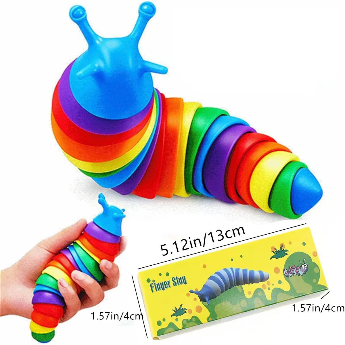 3D Colorful Fidget Slug