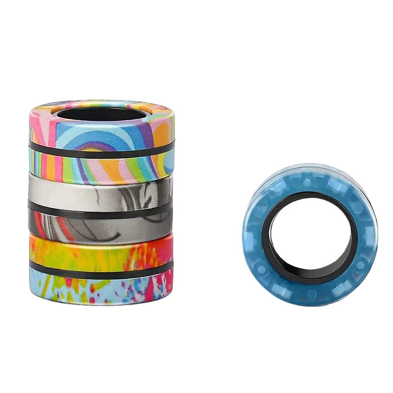 3 Magnetic Fidget Rings